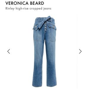Veronica Beard Rinley high-rise cropped jeans Sz. 30
